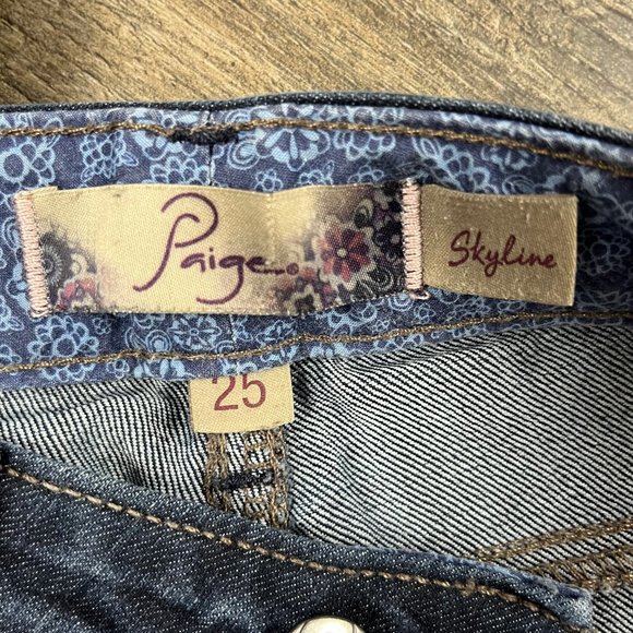 PAIGE Blue Jeans Pants Denim ((size 25)) - Picture 7 of 9